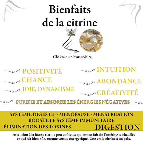 bienfaits et vertus de la citrine