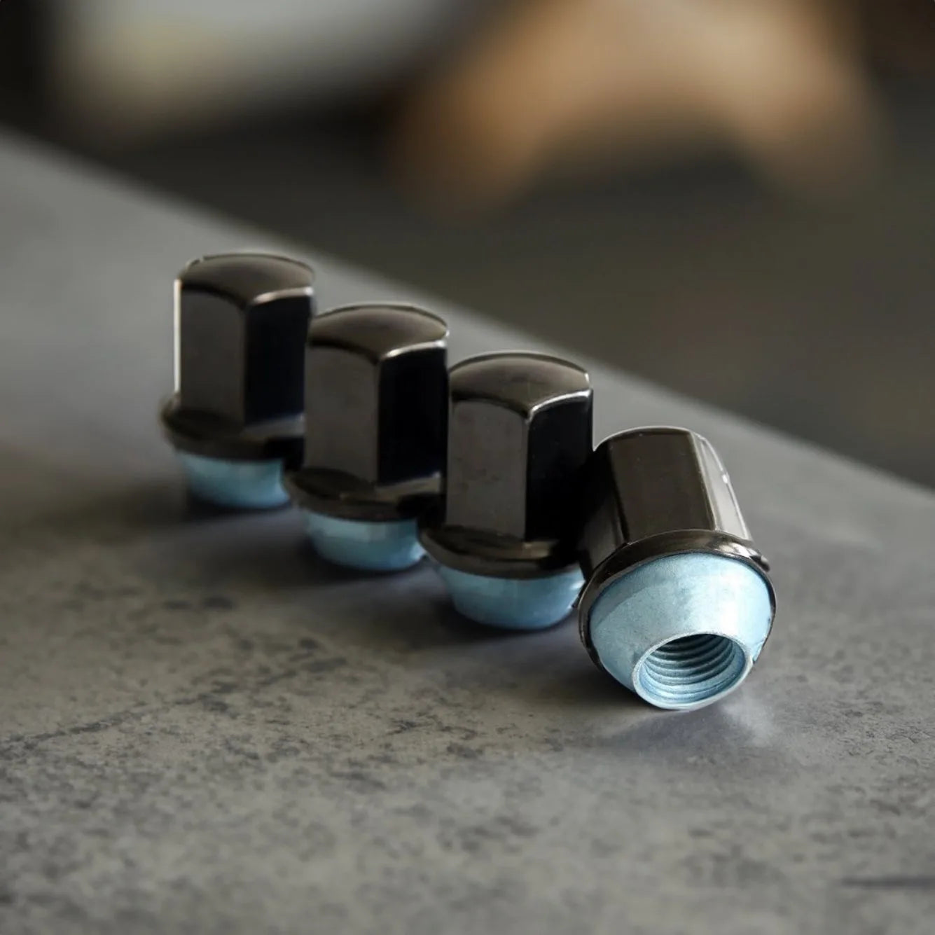 Dodge RAM Wheel Lug Nuts M14x1.5 | Black Stainless Steel Lug Nuts - Threadstrong product image