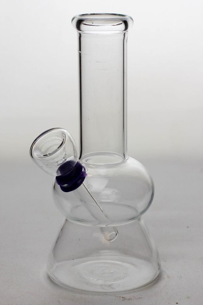 6 in. clear glass water bong MarijuanaAccessories.com
