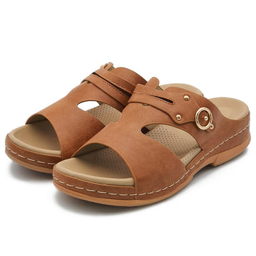 polo hill lightweight cross strap wedge sandals