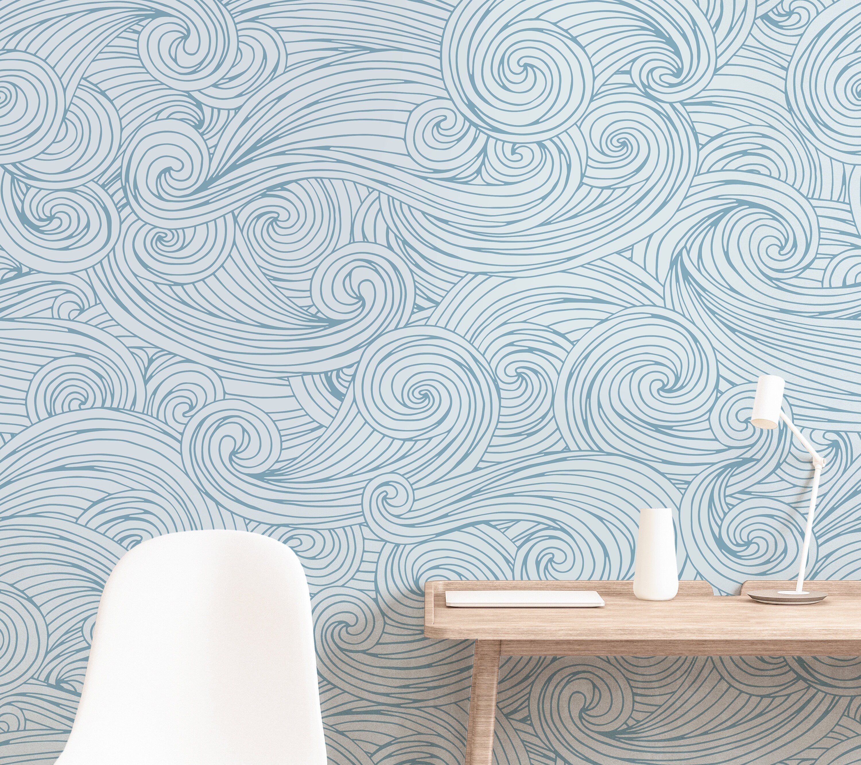 Peel  Stick Wallpaper 9ft x 2ft  Starfish Blue Life Beach Sea Shells  Nautical Blues Star Theme Fish Large White Ocean Tropical Custom Removable  Wallpaper by Spoonflower  Walmartcom