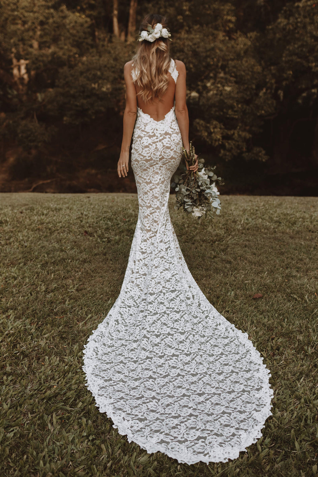 Honey Silk Gown | Lace Wedding Dress | Made to Order Standard – Grace Loves  Lace US