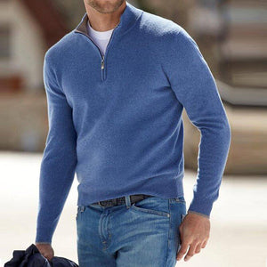 Men's Basic Zipped Sweater