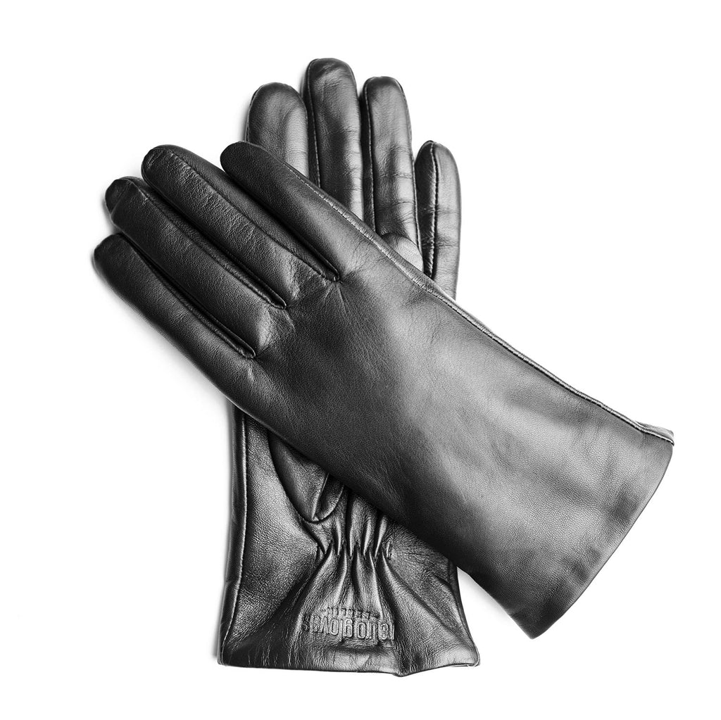 Women's Leather Gloves Greta Garbo Black – Retro Gloves Berlin