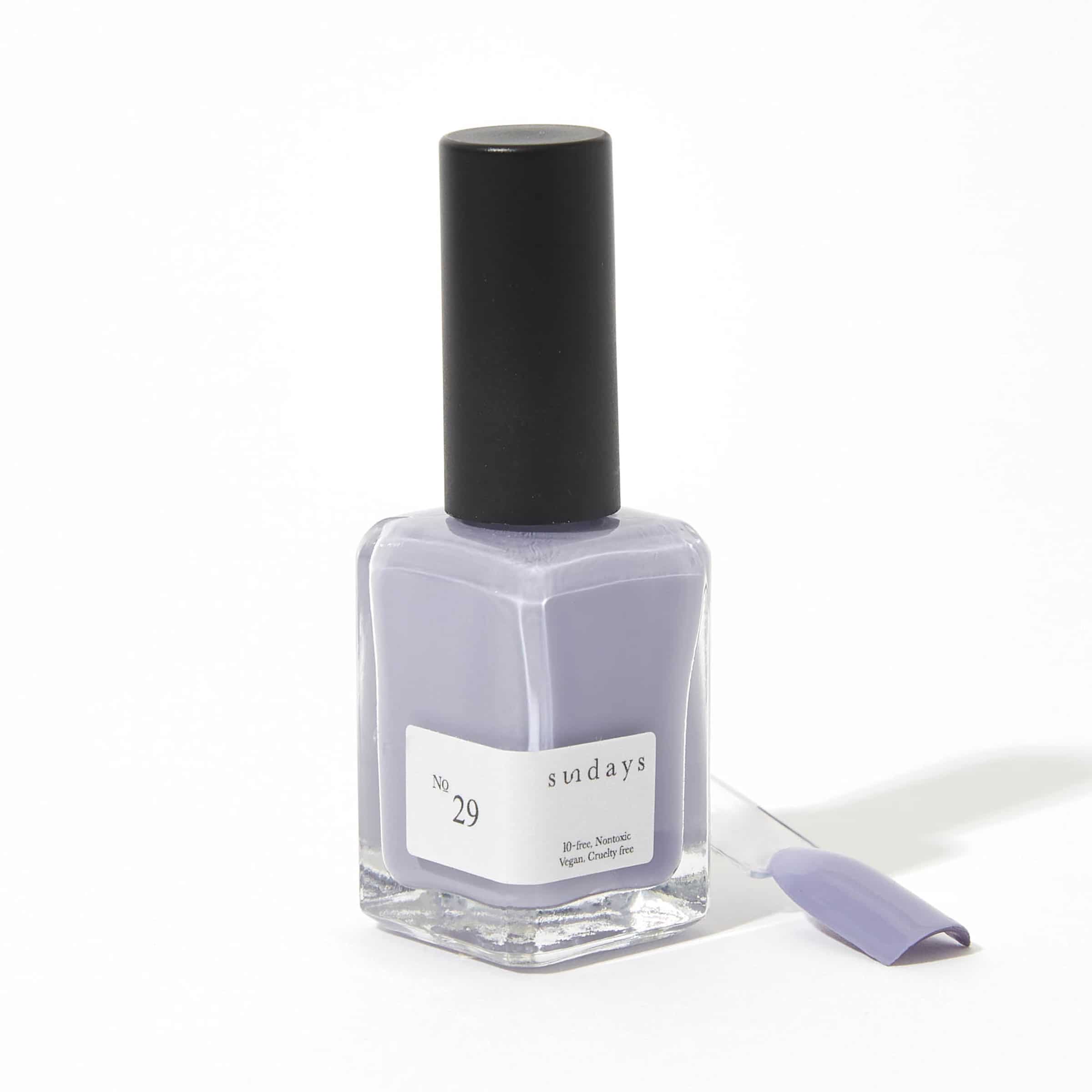 light purple gray nail polish