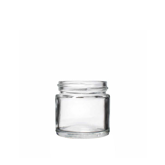 2oz Amber Glass Straight Sided Jars, 53-400 Green Thermoset F217/PTFE Lined  Caps, case/24