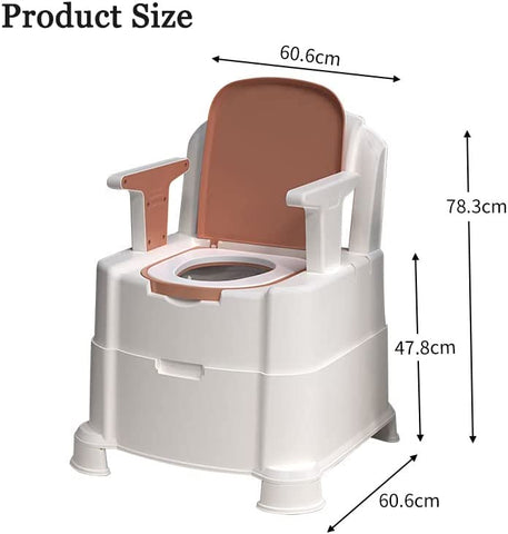 Mobile Bedside Commode I Adult Potty Chair