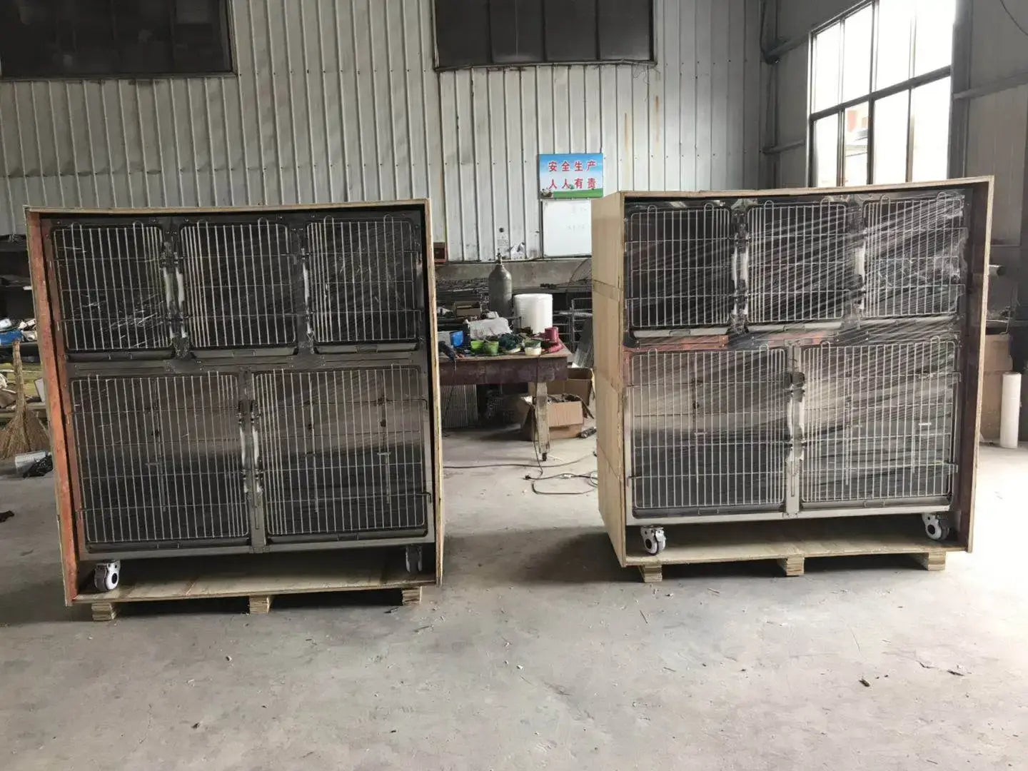 Veterinary Five parts Cage Bank I Modular Cage banks For Dog