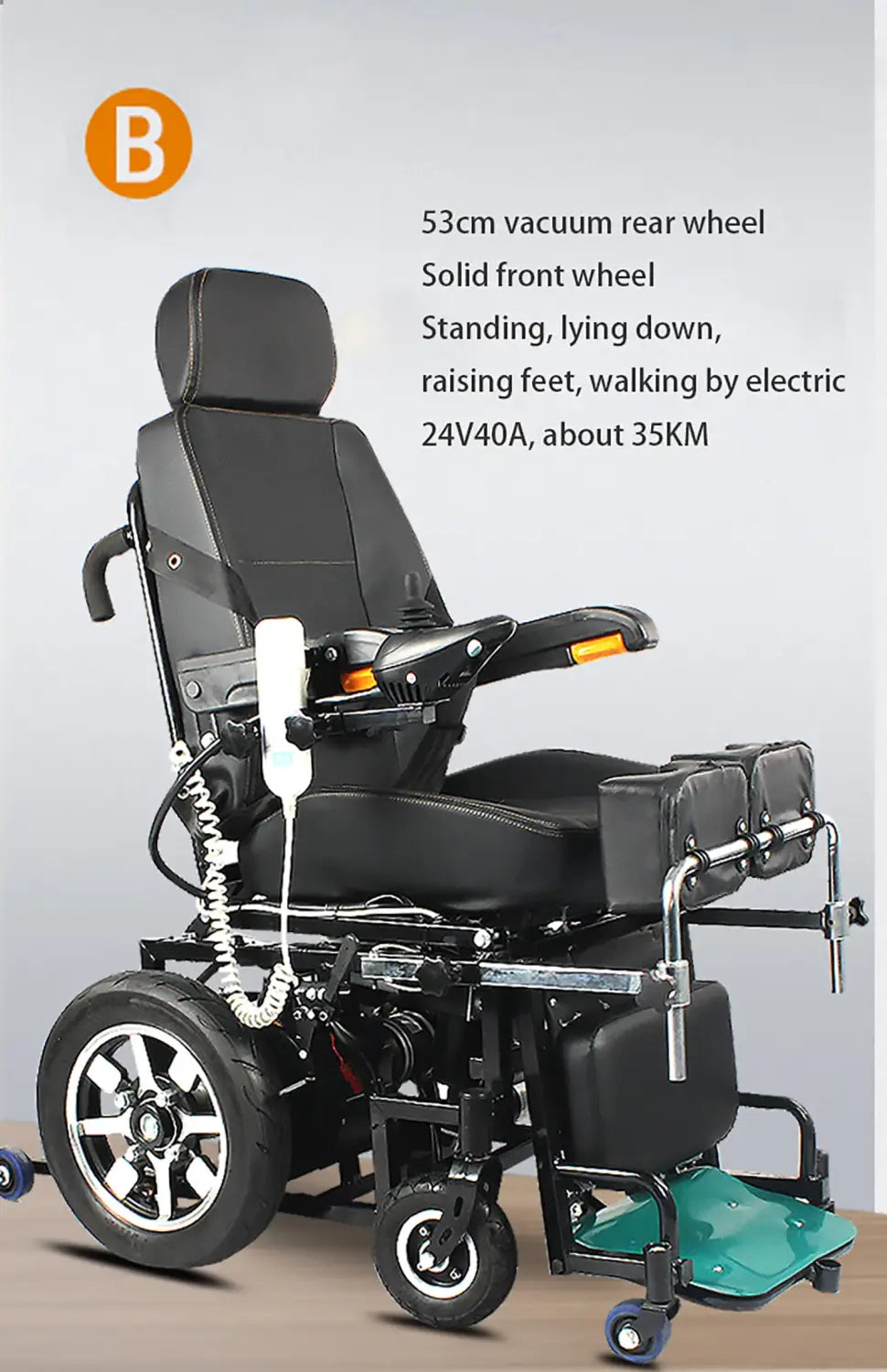 Meubon standing wheelchair Recline wheelchair Foldable power