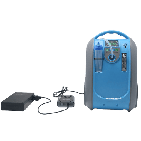 2 Hours Battery 1L-5L/Min Continuous Portable Oxygen
