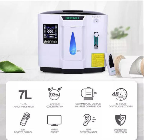 1L-7L Home Oxygen Concentrator Home Care Oxygen Generator