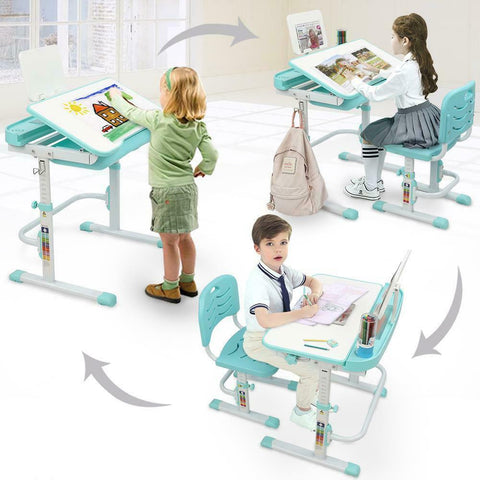 Kids Table and Chair Set Height Adjustable Kids Study