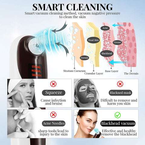 Blackhead Remover Pore Vacuum with Camera with Kit Suction