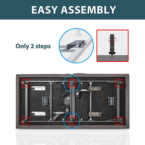 Adjustable Bed Frame Twin XL Electric Massage Adjustable Bed