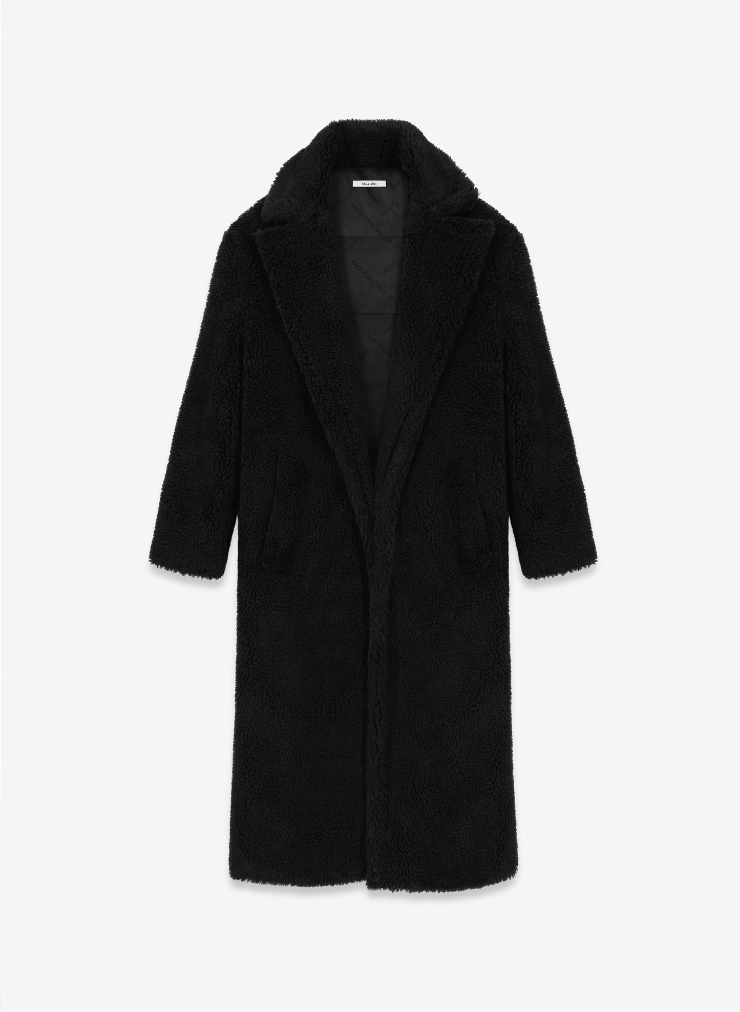Oversized Fur Coat in Black – TAGLIONI