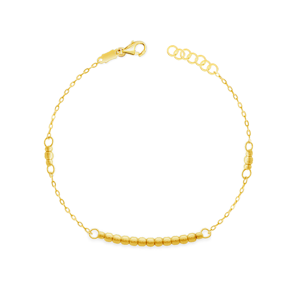 SK 916 Gold Beaded Bracelet