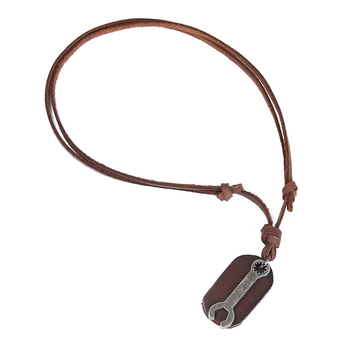 Leather Wrench Necklace