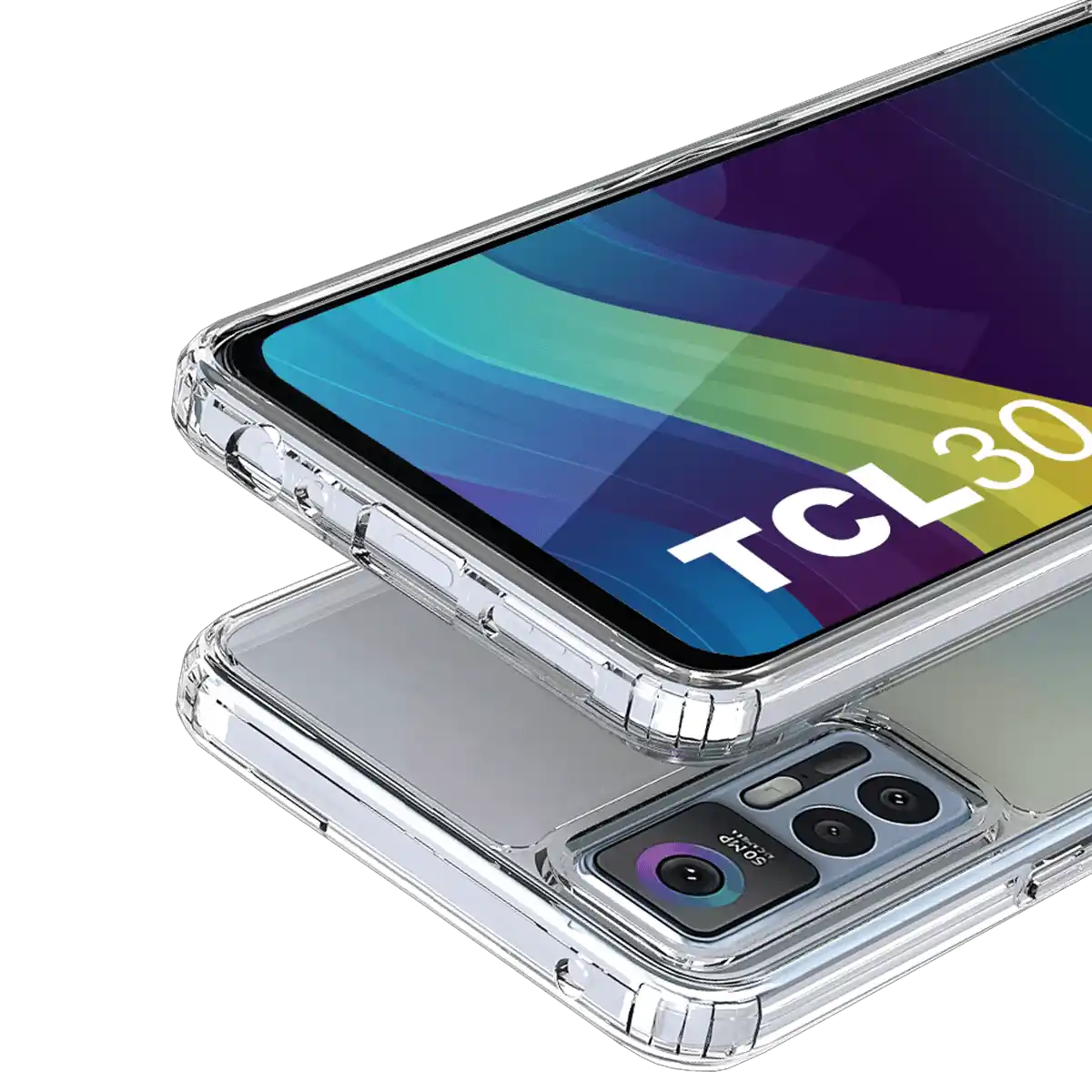 Adreama Crystal Clear Shockproof Case for TCL 30 5G