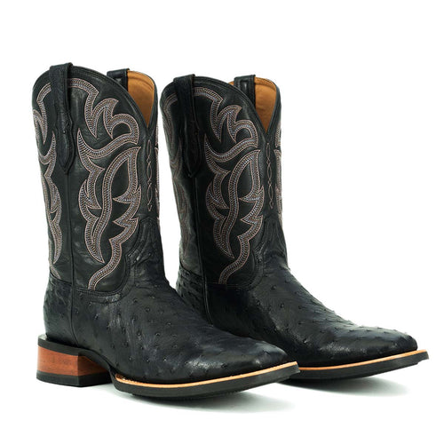 Full Quill Chocolate Ostrich Cowboy Boots – JohnAllenWoodward