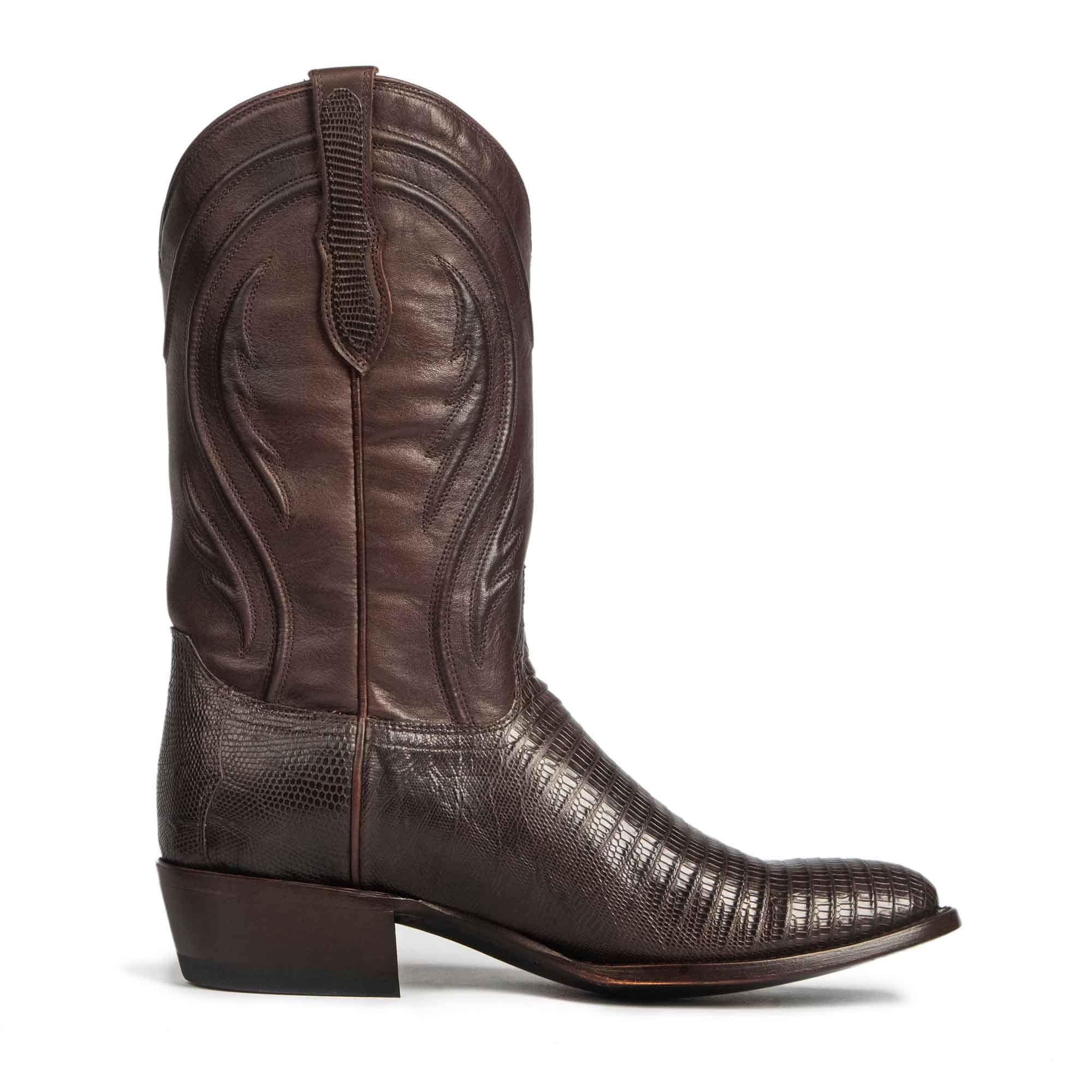 Men's Teju Lizard Leather Boots | The Marcus | Western R-Toe | Rujo Boots