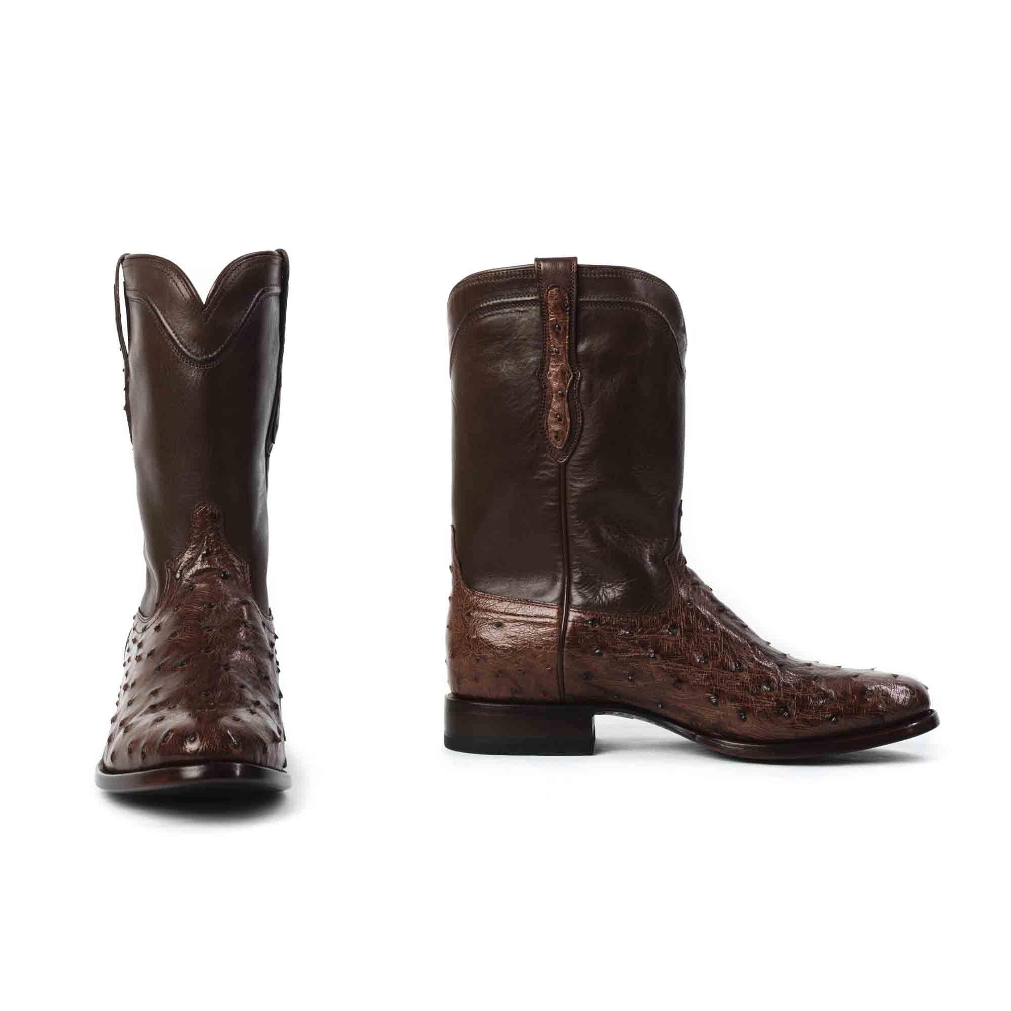 Men's Exotic Full-Quill Ostrich Boots | The Lucky | Rujo Boots