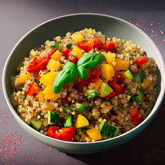 UNALTERED summer recipe for quinoa and roasted vegetable salad