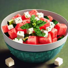 UNALTERED summer recipe for watermelon feta salad