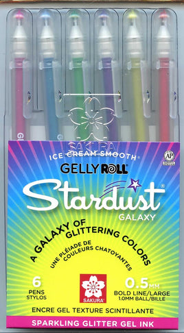 Sakura Gelly Roll Souffle Pen, 1 mm Bold Tip, Assorted Colors, Pack of 10 