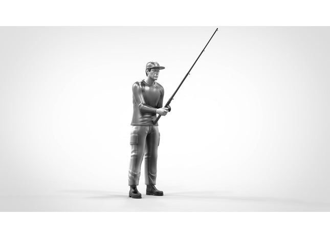 MM336 Male Sitting Fishing – Scale 3D