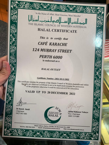 Karache - Halal Certificate