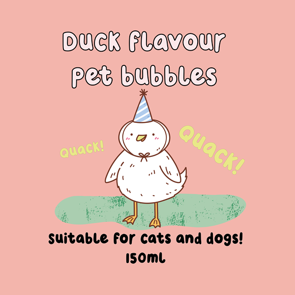 Billede af MEATY BUBBLES Duck - 150ml - Til kat og hund