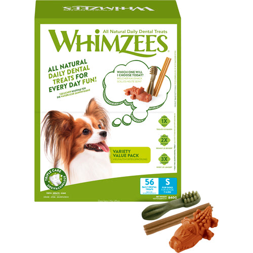 Billede af Whimzees Variety Box - Small | 56 stk blandet