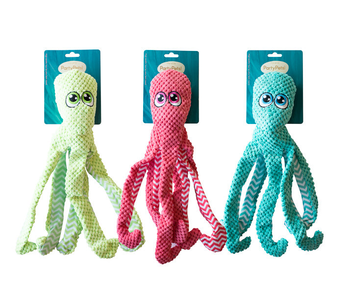 Se Party Pets Elite - Ove the Octopus - 40cm hos Petnet - kvalitets dyreartikler