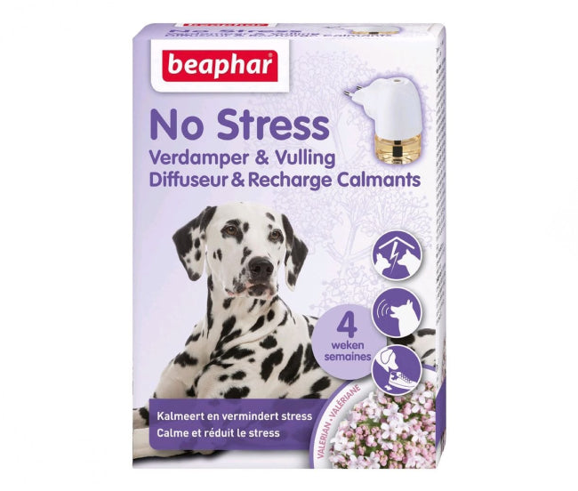 Se Beaphar No Stress Calming - Diffuser Startsæt til hund hos Petnet - kvalitets dyreartikler