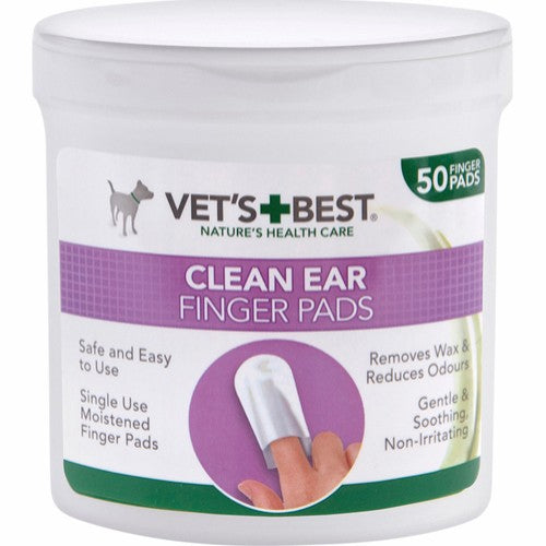 Billede af VETS BEST Clean Ear Fingerdut til ørepleje hos Petnet - kvalitets dyreartikler