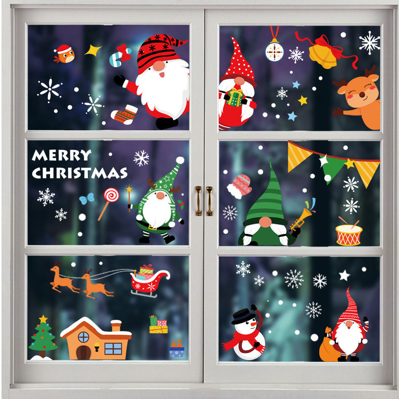 6 Sheets Christmas Santa Window Clings Stickers Window Decor – Wise Living
