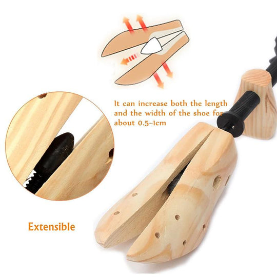 Two Way Professional Wooden Shoes Stretcher – Wise Living NZ
