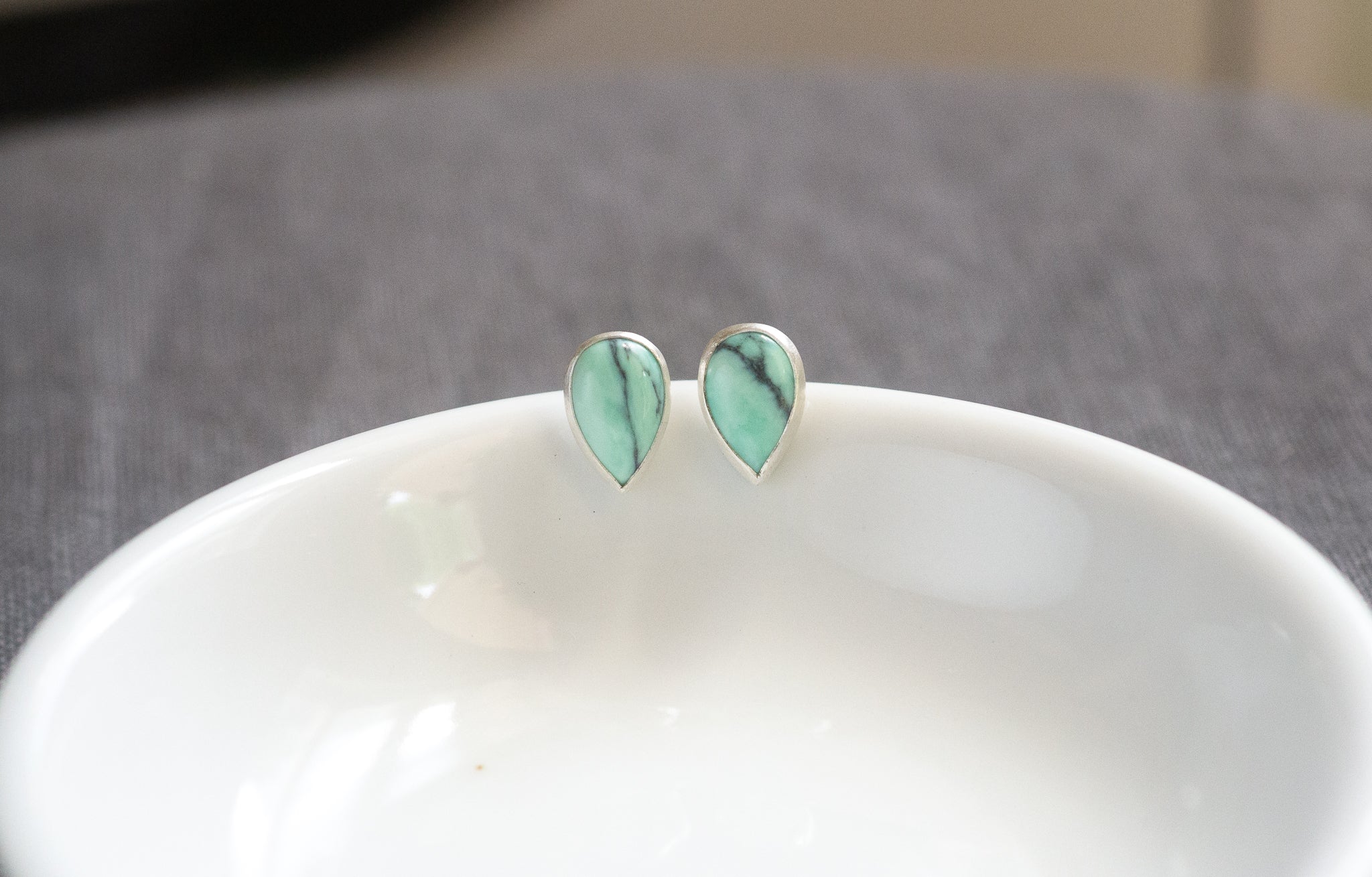 Variscite studs