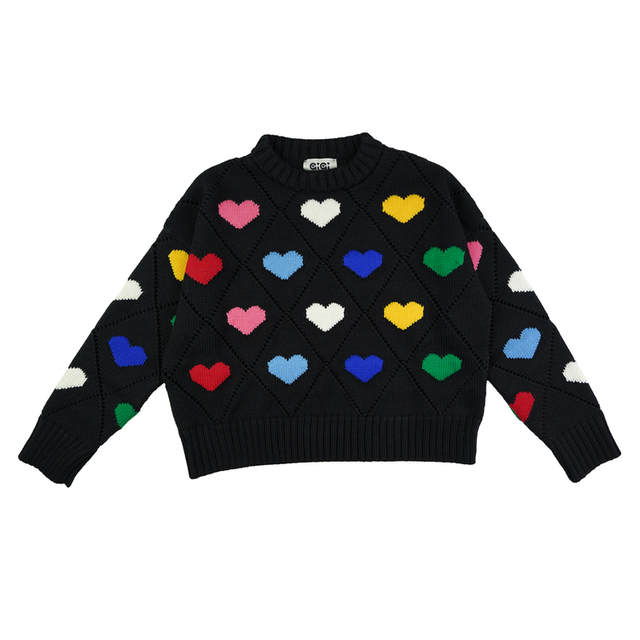 Intarsia Heart Turtle Neck - Ready-to-Wear 1A9GRC