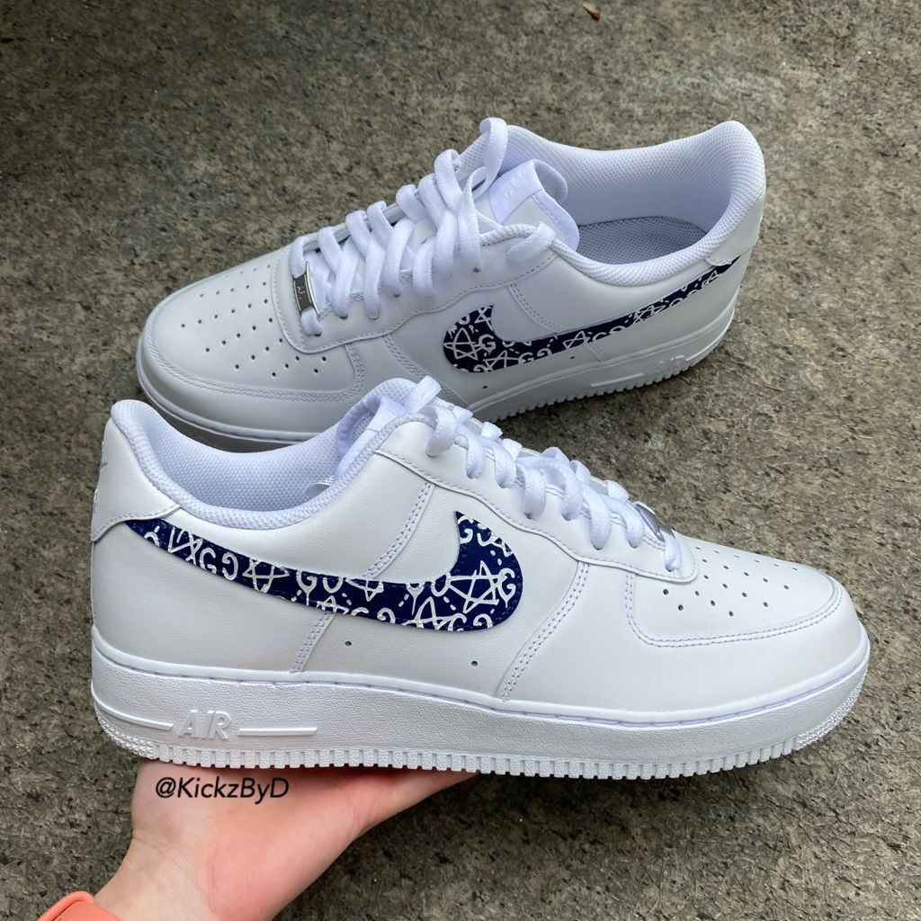 Supreme LV Inspired - Custom Air Force 1 - Hand Painted AF1 - Custom F –  Merakicks