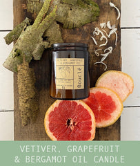 Vetiver, Grapefruit & Bergamot Oil Soy Wax Candle Fathers Day Gift