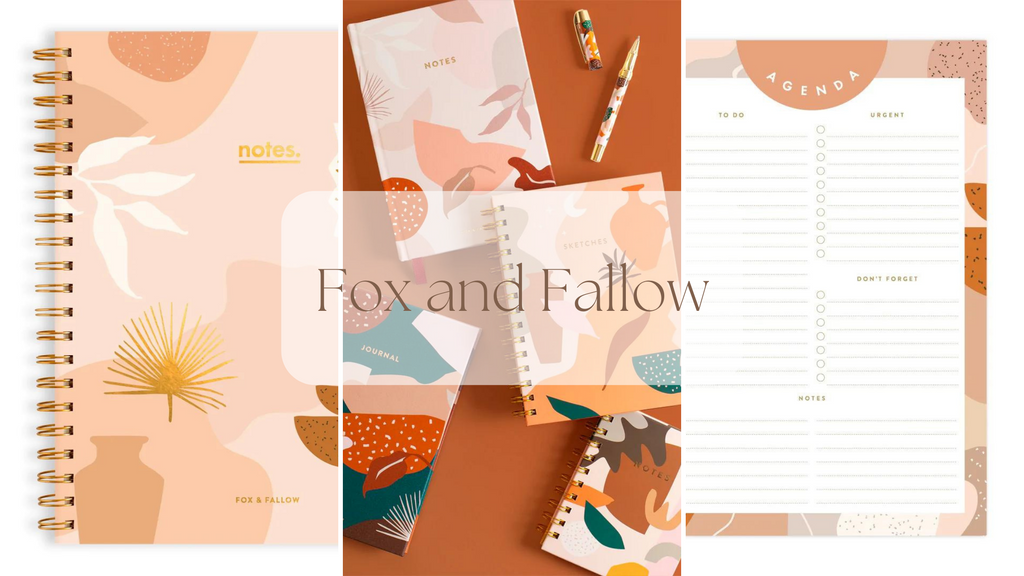 Fox and Fallow la marque de papeterie inspirante.