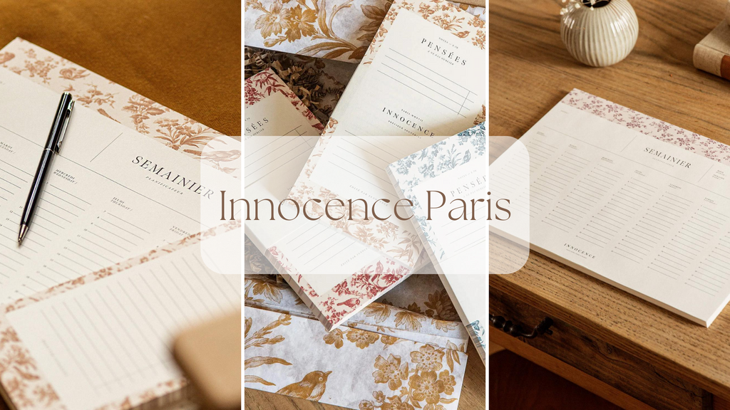 Innocence Paris la marque de papeterie inspirante.