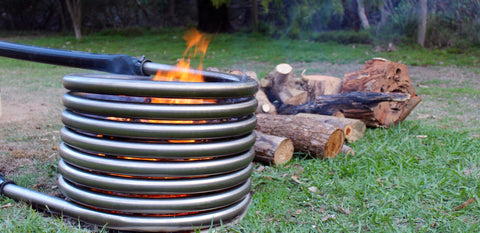 wood burning tub heater