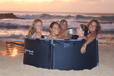 Surf beach hot tub