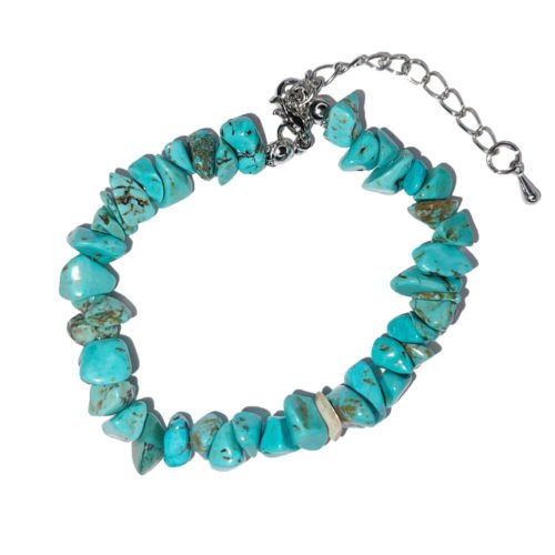 Stabilized Turquoise bracelet – Baroque with clasp – 19 to 23cm ...