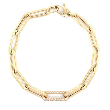 Puff Mariner 14K Gold Link Chain Bracelet — Terry Snider