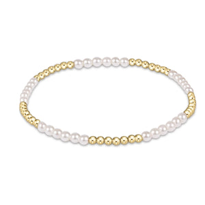 enewton Classic Blissful Pattern 2.5mm Bead Bracelet - 3mm Pearl - Chérie Lane