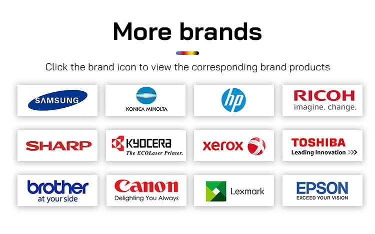 Evate's other compatible toner cartridge brands