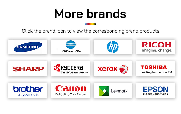 evate's other compatible toner cartridge product brands